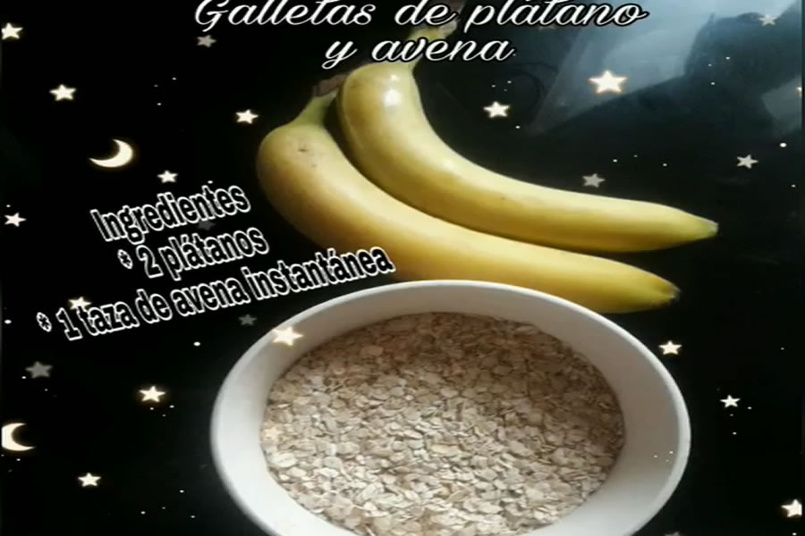 Galletas de Plátano y Avena